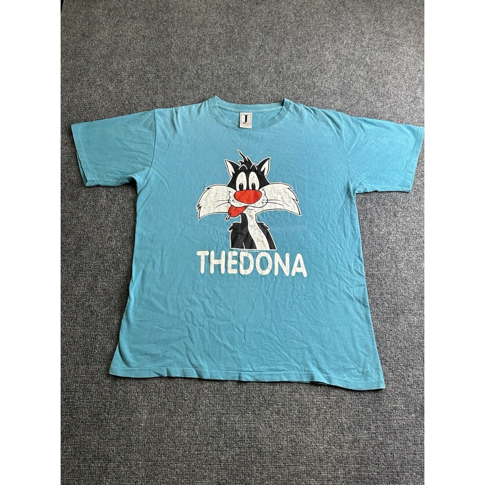 Mens 1991 Sylvester The Don J Sportswear Made in USA Graphic T-Shirt, Size XL
